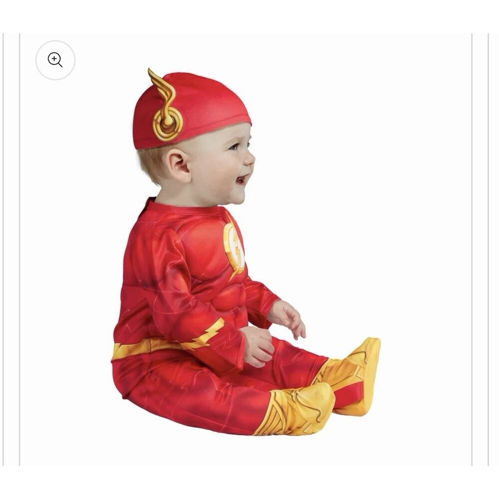 DC The Flash Child Muscle Costume Rubies Baby 6-12 Month - Picture 3 of 5